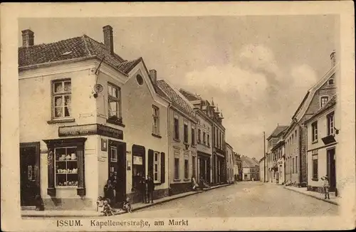 Ak Issum am Niederrhein, Kapellener Straße am Markt, Schenkwirtschaft Johann Haack, Geldernsche Str.