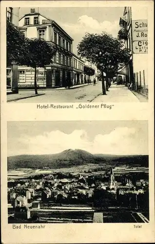 Ak Bad Neuenahr Ahrweiler, Hotel Restaurant Goldener Pflug, Inh. Franz Broicher, Gesamtpanorama