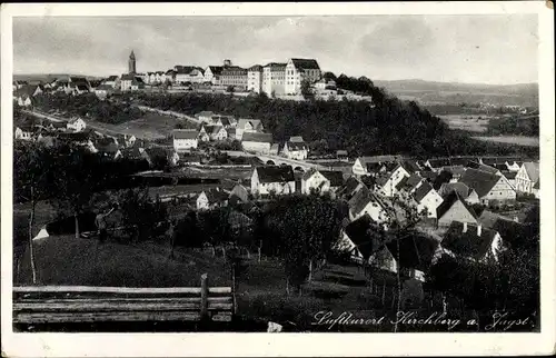 Ak Kirchberg an der Jagst, Panorama vom Ort