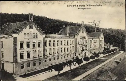 Ak Oppenweiler in Baden Württemberg, Lugenheilstätte Wilhelmsheim, Hauptgebäude, Außenansicht