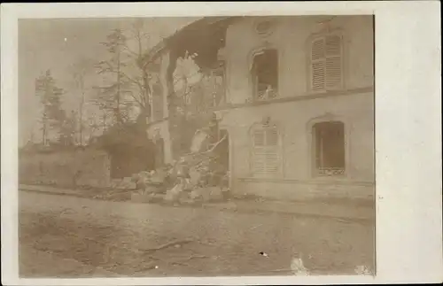 Foto Ak Saint Mihiel Meuse, zerstörtes Haus, Kriegszerstörungen, I. WK