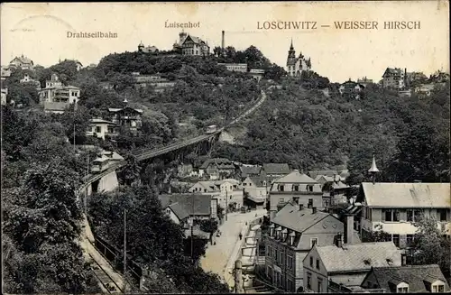 Ak Dresden Loschwitz, Standseilbahn, schöne Detailansicht