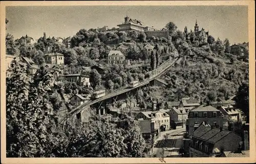 Ak Dresden Loschwitz, Standseilbahn, schöne Detailansicht