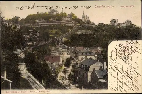 Ak Dresden Weißer Hirsch, schöne Detailansicht