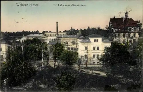 Ak Dresden Weißer Hirsch, schöne Detailansicht