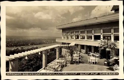 Ak Dresden Weißer Hirsch, schöne Detailansicht