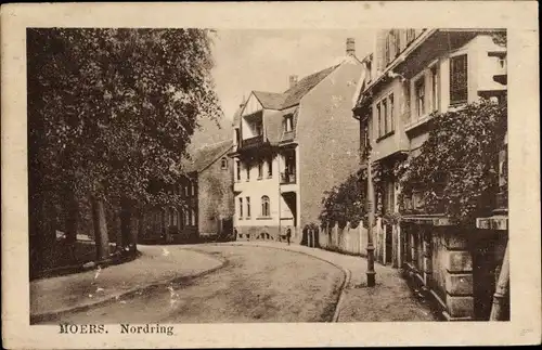 Ak Moers am Niederrhein, Nordring, Straße mit Wohnhäusern