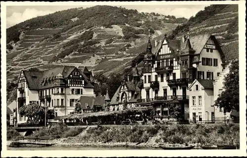 Ak Assmannshausen Rüdesheim am Rhein, Die Krone