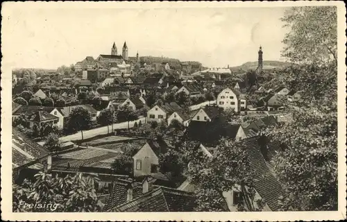 Ak Freising in Oberbayern, Totalansicht vom Ort