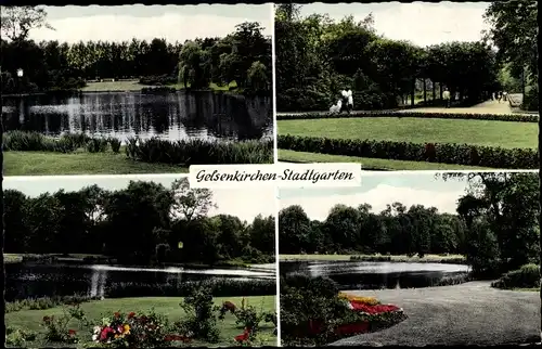 Ak Gelsenkirchen im Ruhrgebiet, Blick auf den Stadtgarten