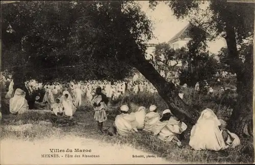 Ak Meknès Marokko, Fête des Aissaouas, Volksfest