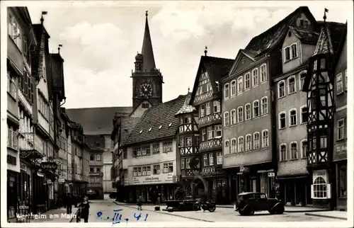 Ak Wertheim in Baden Württemberg, Straßenpartie