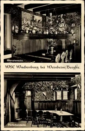 Ak Weinheim an der Bergstraße Baden, WSC Wachenburg