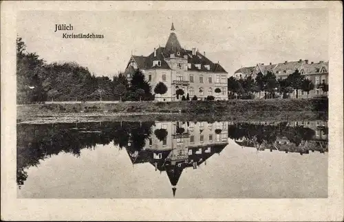 Ak Jülich in Nordrhein Westfalen, Kreisständehaus, Wasserseite