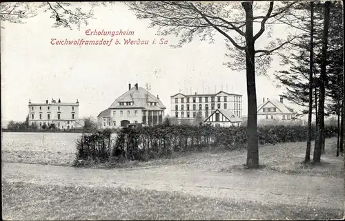 Ak Mohlsdorf Teichwolframsdorf in Thüringen, Erholungsheim, Häuserpartie