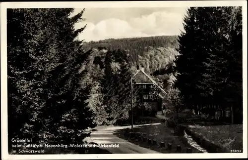 Ak Waldrennach Neuenbürg Enzkreis Baden Württemberg, Blick in das Grösseltal