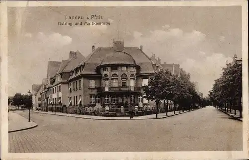 Ak Landau in der Pfalz, Ostring, Moltkestraße