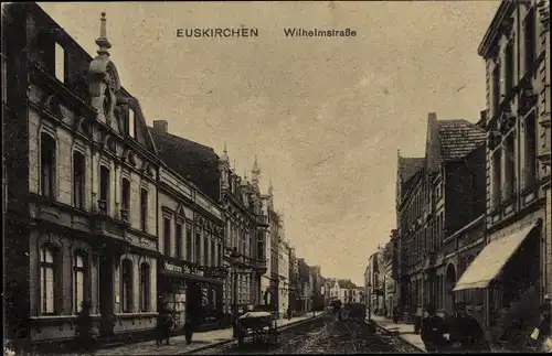 Ak Euskirchen in Nordrhein Westfalen, Wilhelmstraße, Geschäftshäuser, Volksblatt