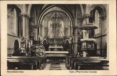Ak Wermelskirchen im Bergischen Land, Kath. Pfarrkirche, Innenansicht