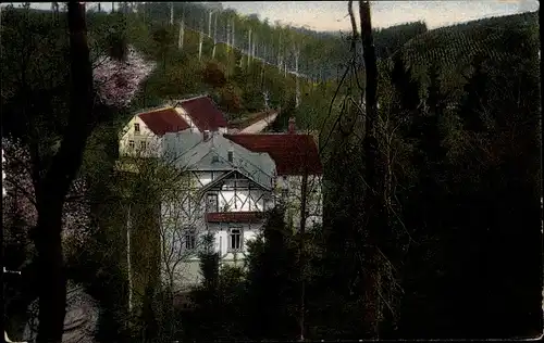 Ak Roßwein in Sachsen, Margaretenmühle, Außenansicht, Waldpartie