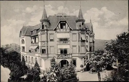 Ak Badenweiler am Schwarzwald, Hotel Waldhaus, Außenansicht