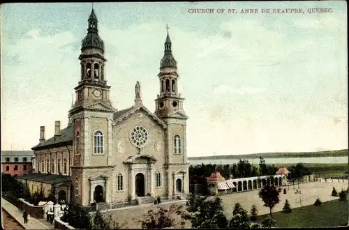 Ak Québec Kanada, Church of St. Anne de Beaupre
