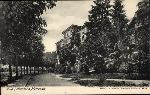 Ak Bad Herrenalb im Schwarzwald, Villa Falkenstein, Eingang