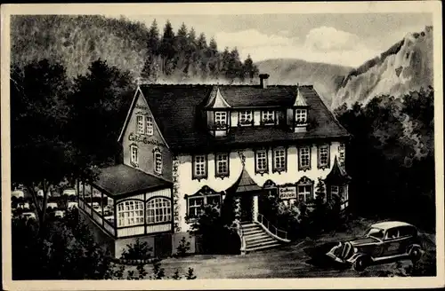 Ak Bad Wildungen in Nordhessen, Hotel und Café Bilstein, Bes. Chr. Lange