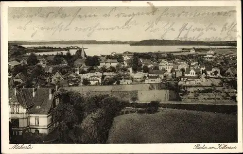 Ak Malente in Ostholstein, Partie am Kellersee, Blick über die Dächer der Stadt