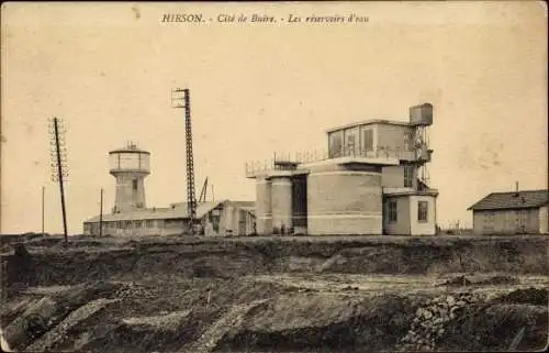 Ak Hirson Aisne, Cité de Buire, Les réservoirs d'eau