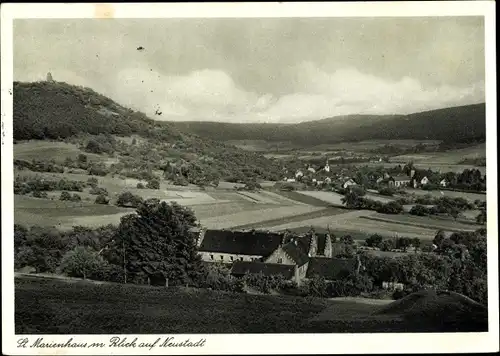 Ak Neustadt Breuberg Odenwaldkreis, St. Marienhaus, Panorama von Ort und Umgebung