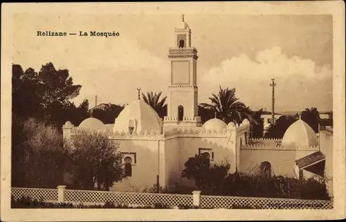 Ak Relizane Algerien, La Mosquée, Moschee, Minarett