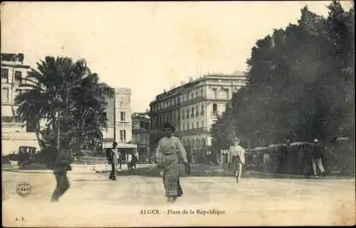 Ak Algier Alger Algerien, Place de la République