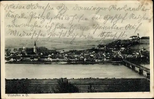 Ak Vilshofen an der Donau Niederbayern, Panorama vom Ort