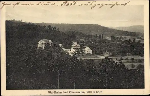 Ak Waldheim in Bayern, Panorama mit Wald