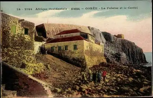 Ak Gorée Senegal, La Falaise et le Castel