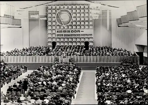 Ak VII. Parteitag der SED 1967, Alles für die DDR, unser sozialistisches Vaterland