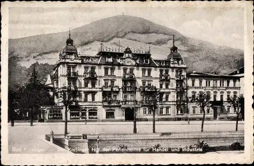 Ak Bad Kissingen Unterfranken Bayern, Hotel Restaurant Metropole, Bismarckhaus, Berggipfel