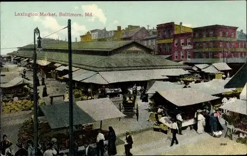 Ak Baltimore Maryland USA, Lexington Market