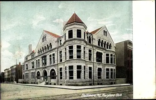 Ak Baltimore Maryland USA, Maryland Club