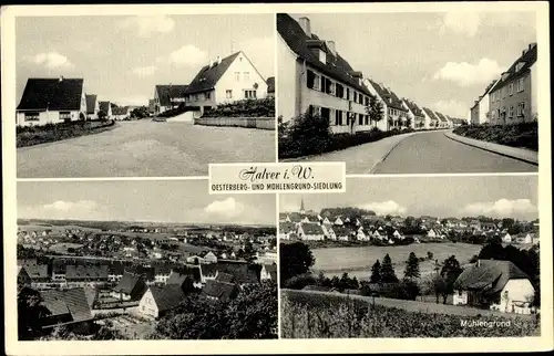 Ak Halver im Märkischen Kreis, Oesterberg Siedlung, Mühlenberg Siedlung, Wohnhäuser
