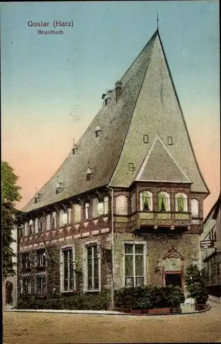 Ak Goslar in Niedersachsen, Hotel Brusttuch, Außenansicht