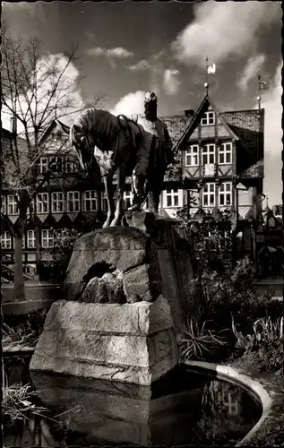 Ak Wolfenbüttel in Niedersachsen, Herzog August Denkmal