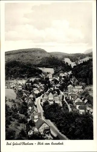 Ak Bad Grund im Harz, Teilansicht vom Ort, Blick vom Knesebeck