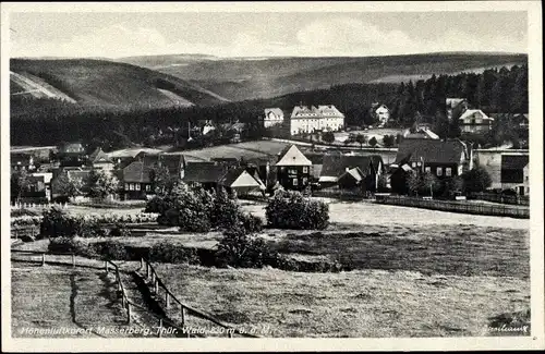 Ak Masserberg im Thüringer Schiefergebirge, Landschaft, Wohnhäuser