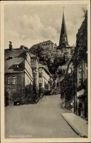 Ak Blankenburg am Harz, Sicht auf Kirche