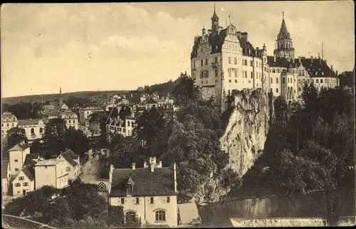 Ak Sigmaringen an der Donau Baden Württemberg, Sicht auf das Schloss