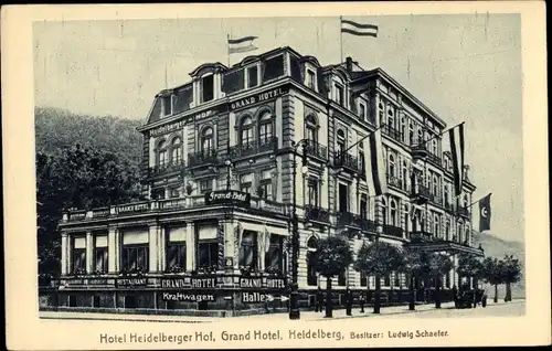 Ak Heidelberg am Neckar, Grand Hotel Heidelberger Hof, Bes. Ludwig Schaefer