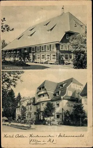 Ak Hinterzarten im Südschwarzwald, Adlerwirtshaus und Hotel Adler, Außenansicht