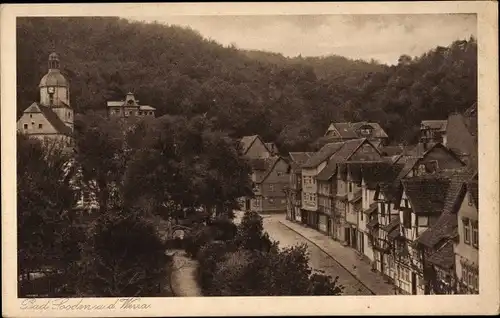 Ak Bad Sooden Allendorf in Hessen, Wohnhäuser, Wald, Kirche